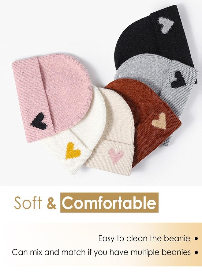 Gossifan Warm Winter Hats for Women Knit Beanie Hat Skull Cap Beanies Hats-Pink - Image 5